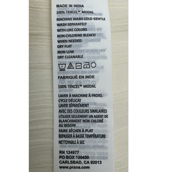 prAna Women's Seaview Sky Dress Bone Size Large New - Picture 15 of 16